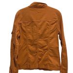 Kensie Jeans Womens Orange Utility Jacket Button Up Military Style Photo 4