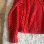 Mudd  Womens Oversized Large Sweater Red Cropped Cable Knit‎ Acrylic Photo 2