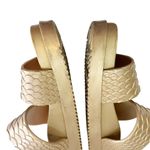 Melissa x Baja East Cosmic Python Embossed Slide Sandals PVC Gold Brown Size 9 Photo 3