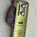 Vintage Eudialyte Multi Color Gem Native Sterling Silver Dual Sided Pendant Photo 9