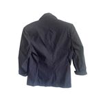 Anne Klein Single Button 3/4 Sleeve Black Stretch Blazer. Size Small. Photo 5