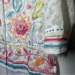 Koret Floral Blouse Shirt Button Dainty Cottagecore Coastal Embroidered Boho PL White Size undefined Photo 2