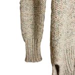 Kaisely Anthropologie  Cream Rainbow Confetti Zipper Back Wool Blend Sweater Photo 3