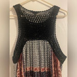 Lucky Brand  Multi Media Tiered Floral Tank Dress Size Medium Photo 6