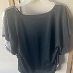 Bongo  Shimmering Silver Sequin caftan look Blouse small Photo 2