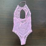 Victoria's Secret Victoria’s Secret Light Purple/Pink Sexy Cutout Lace Halter Bodysuit Lingerie Photo 5