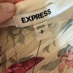 EXPRESS NWT Metallic Floral One Shoulder Romper, Small Photo 7