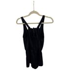 Victoria's Secret  Pajamas Black Tie Back Satin Romper Size Women's XS Photo 1