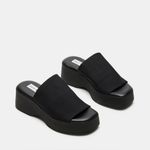 Steve Madden Black Platform Slide Sandals Photo 1