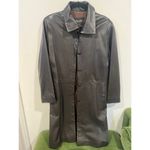 Bettina Rizzi Buenos Aires Brown Soft Long Leather Minimalist Jacket size S/M Photo 4