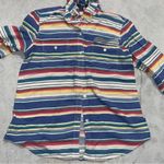 CHAPS Vintage  Multicolor Striped Collared Button Down Shirt Rodeo western Photo 3