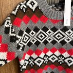 AQUA NWT  x Bloomingdale’s Fair‎ Isle Winter Preppy Sweater Jumper Pullover XS Photo 1