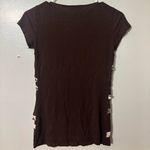 PINK - Victoria's Secret Y2k 90s Paris Hilton brown PINK striped bling bedazzled tee shirt small Photo 2