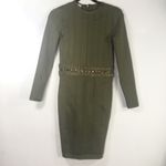 House Of CB  Shula Bandage Dress Khaki Long Sleeve Photo 8