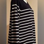 Grace Black & White Stripes Long Sleeves Perfect Fit Sweater SZ M In Good Cond Size M Photo 3