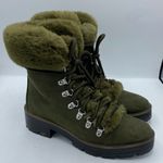 Portland Boot Company Kallie Olive Green Fur Photo 0