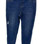 Spanx  Pull-on Skinny Jeans Womens M Blue Cotton‎ Blend Distressed Photo 0