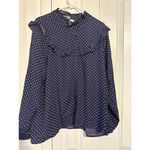 Joanie Clothing Violetta Polka Dot Blouse NEW 18 Blue Photo 5