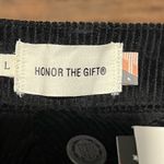 Honor the gift Black corduroy Shorts with Lace Photo 3