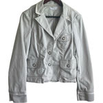 To The Max Women Jacket L Beige Long Sleeve Snap Closure Natural Casual Trendy Size L Photo 0