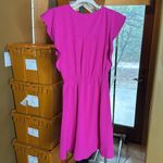 Monteau NWT  Fuchsia Pink Flutter Sleeve Dress Size Small Photo 6