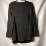 Avenue  WO SIZE 22/24 TUNIC TOP BLACK GOLD METALLIC NYLON SPANDEX BLEND CLEAN Photo 7