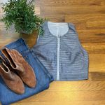 Rachel Rachel Roy Women’s 0 Seaside Striped Zipper Crop Top Shirt Corporatecore Blue Photo 0