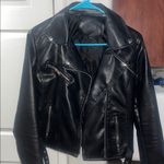 SheIn Black Leather Biker Jacket Photo 0