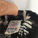 80s Drop Waist Bubble Skirt Dress Positively Ellyn Black White Floral 14 Photo 3