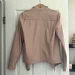 BB Dakota Faux Leather Moto Jacket with Asymmetrical Zip, Size Small Pink Photo 2