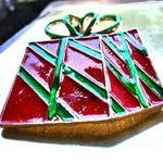 Christmas Present Brooch Pin New Red Green Festive Holiday Gift Party Je… Photo 10