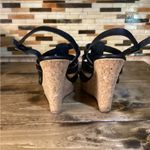 Charlotte Russe  ankle strappy wedges. Black. Size 7 Photo 8