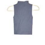 Abound  Gray Compact Ribbed Sleeveless Turtleneck Top Sweater XXS Photo 3