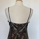 Vintage Black and Gold Paisley Chemise Size M Photo 7