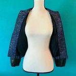 Madewell  blue shimmerweave bomber jacket Photo 3