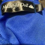 Midnight Doll , Juniors Blue‎ dress, Spaghetti Straps, Size 9, padded bra, mini Photo 8