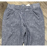 Van Heusen  Women’s Linen Blend Crop Pants Size 10 Blue – Mid Rise Straight Photo 9