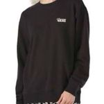 Vans  Woman's Black "V" Floral BFF "Off The Wall" Pullover Sweatshirt Size large Photo 1