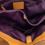 Coach Authentic  Z23984 Carly Tote Genuine Leather Tote Shoulder Bag in Mustard Photo 13