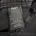 Oat New York High Rise Wide Leg Patch Pocket Jeans Black Size 30 Photo 9