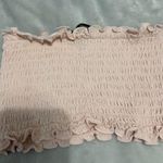 Forever 21  Pink Ruffled Smocked Tube Top Photo 1