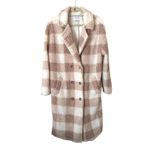 Saylor Sarina Faux Sherpa Checkered Jacket Large Photo 1