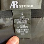 AB Studio Black Size 12  Skirt Wit back Zipper at hem Photo 1