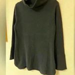 Burgess Lauren tunic mockneck sweater cotton + cashmere size small Black Photo 4