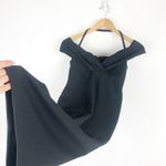 Nookie Athena Off Shoulder Black Midi Dress Size Small NON1722 Cocktail Chic Photo 11