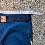 Nike Pro Dri-Fit Mid Rise 3" Teal Tight Shorts. Women's Size XL Photo 5