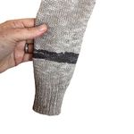 Fate Cream and Gray Boho Long Cardigan Wrap Art Deco Wool Blend Size Med Photo 5