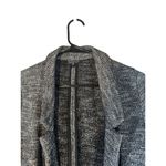 Topshop Gray Open Front Cotton Blend Shawl Neck Knit Blazer Jacket Women Sz 6 Photo 2