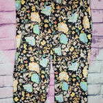 Victoria's Secret  Secret SATIN FLOUNCE FLORAL PAJAMA PANTS RUFFLE HEM XL Photo 0