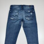 7 For All Mankind Roxanne Distressed Denim Blue Jeans Women’s Size 26 Skinny Fit Photo 12